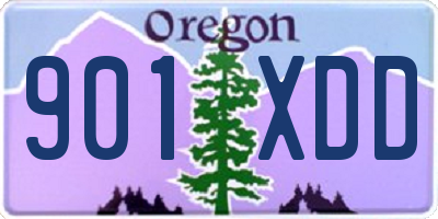 OR license plate 901XDD
