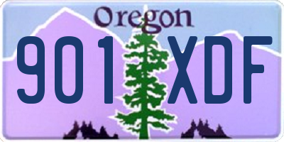 OR license plate 901XDF