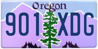 OR license plate 901XDG