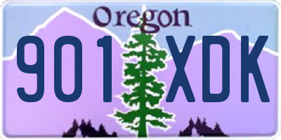 OR license plate 901XDK