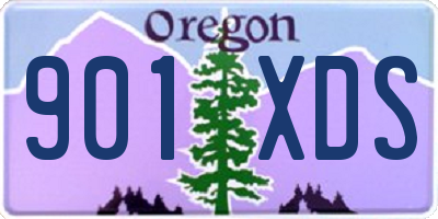 OR license plate 901XDS