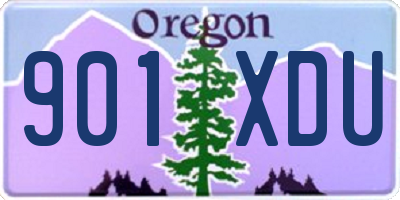 OR license plate 901XDU