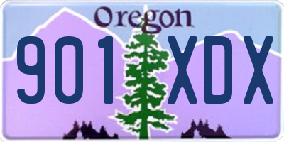 OR license plate 901XDX