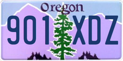 OR license plate 901XDZ