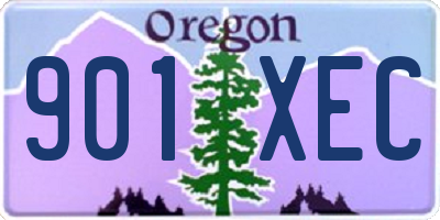 OR license plate 901XEC