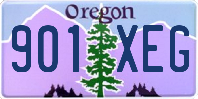 OR license plate 901XEG