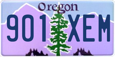 OR license plate 901XEM