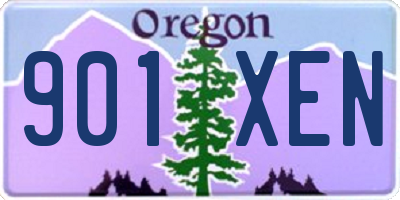 OR license plate 901XEN