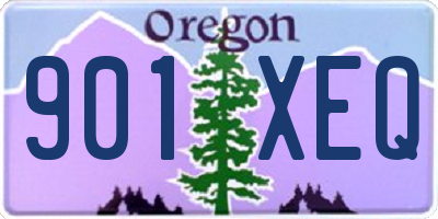 OR license plate 901XEQ