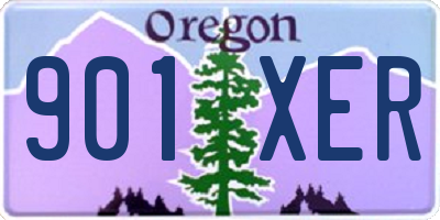 OR license plate 901XER