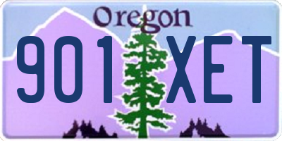OR license plate 901XET