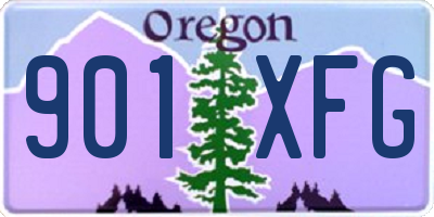 OR license plate 901XFG