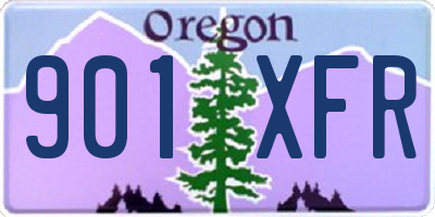 OR license plate 901XFR