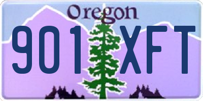 OR license plate 901XFT