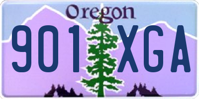 OR license plate 901XGA