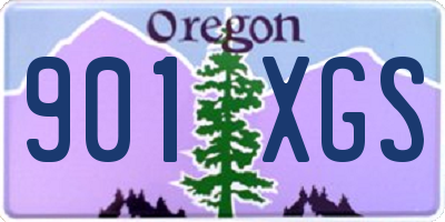 OR license plate 901XGS