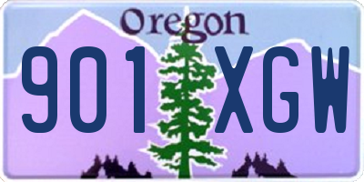 OR license plate 901XGW