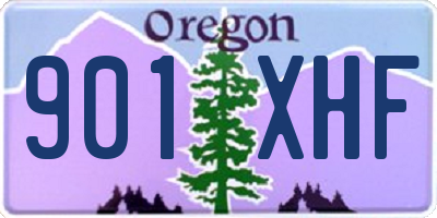 OR license plate 901XHF