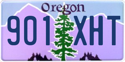 OR license plate 901XHT