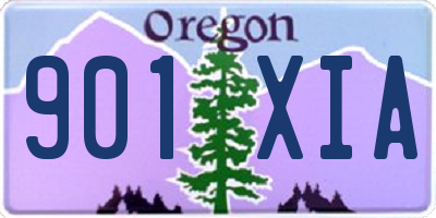 OR license plate 901XIA