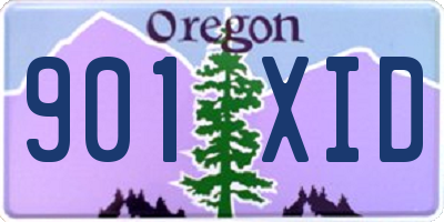 OR license plate 901XID