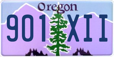 OR license plate 901XII