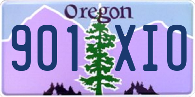 OR license plate 901XIO
