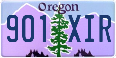 OR license plate 901XIR