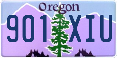 OR license plate 901XIU