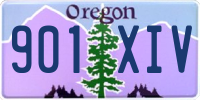 OR license plate 901XIV