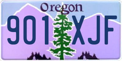 OR license plate 901XJF