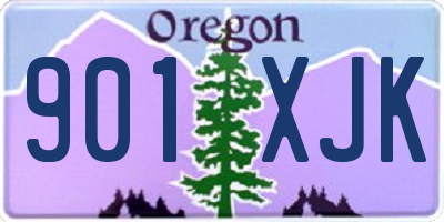 OR license plate 901XJK