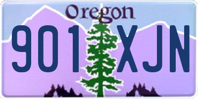 OR license plate 901XJN