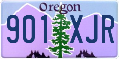 OR license plate 901XJR