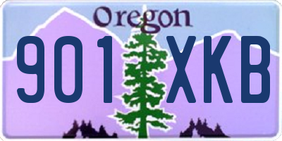OR license plate 901XKB