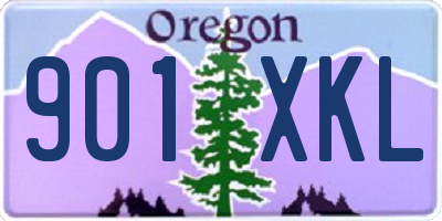 OR license plate 901XKL