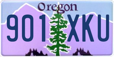 OR license plate 901XKU