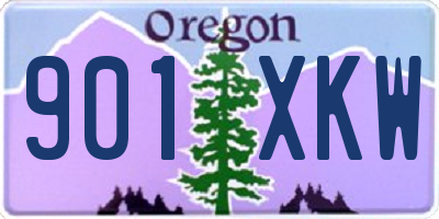 OR license plate 901XKW