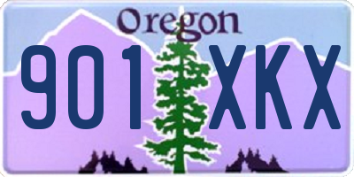 OR license plate 901XKX