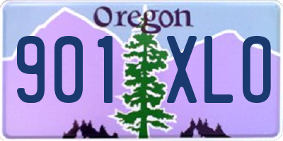 OR license plate 901XLO