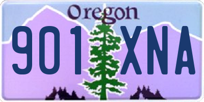 OR license plate 901XNA