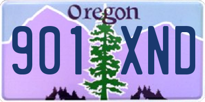 OR license plate 901XND