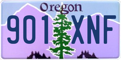OR license plate 901XNF