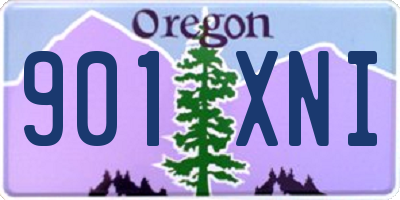 OR license plate 901XNI