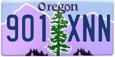 OR license plate 901XNN
