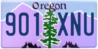 OR license plate 901XNU