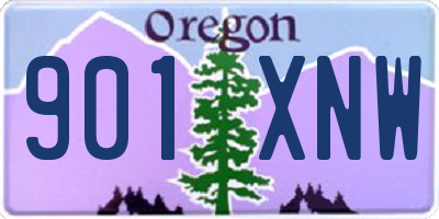 OR license plate 901XNW