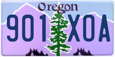 OR license plate 901XOA