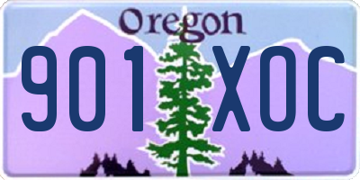OR license plate 901XOC