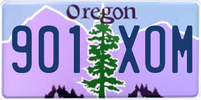 OR license plate 901XOM